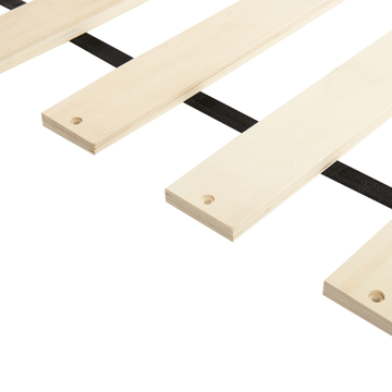 Dobbeltseng Noyers 140x200 cm - Off-White - Møbler - Senger - Sengeramme & sengestamme