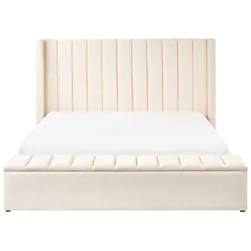 Dobbeltseng Noyers 180x200 cm - Off-White - Møbler - Senger - Sengeramme & sengestamme