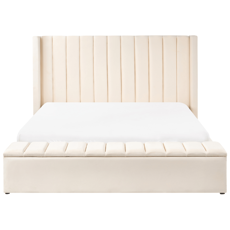 Dobbeltseng Noyers 180x200 cm - Off-White - Møbler - Senger - Sengeramme & sengestamme