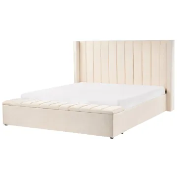 Dobbeltseng Noyers 180x200 cm - Off-White - Møbler - Senger - Sengeramme & sengestamme