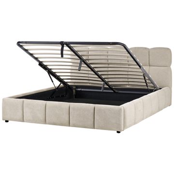 Dobbeltseng Noyon 180x200 cm - Taupe - Møbler - Senger - Sengeramme & sengestamme