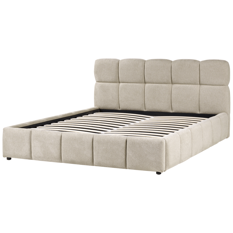 Dobbeltseng Noyon 180x200 cm - Taupe - Møbler - Senger - Sengeramme & sengestamme