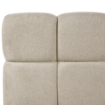 Dobbeltseng Noyon 180x200 cm - Taupe - Møbler - Senger - Sengeramme & sengestamme