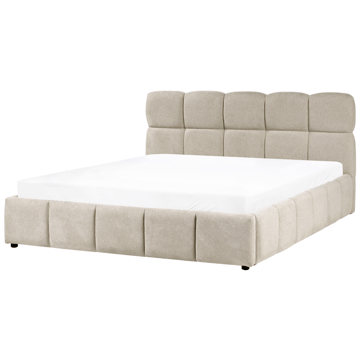 Dobbeltseng Noyon 180x200 cm - Taupe - Møbler - Senger - Sengeramme & sengestamme