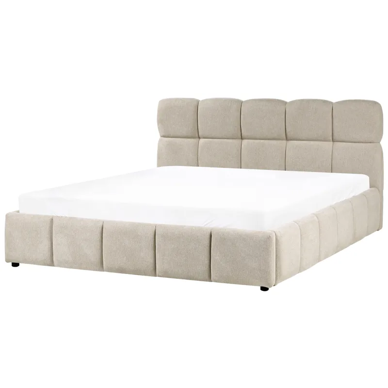 Dobbeltseng Noyon 180x200 cm, Taupe