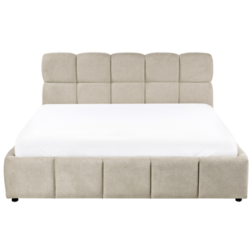 Dobbeltseng Noyon 180x200 cm - Taupe - Møbler - Senger - Sengeramme & sengestamme