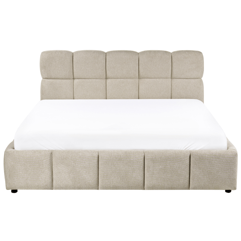 Dobbeltseng Noyon 180x200 cm - Taupe - Møbler - Senger - Sengeramme & sengestamme