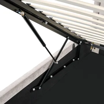 Dobbeltseng Quillien 160x200 cm - Taupe - Møbler - Senger - Sengeramme & sengestamme