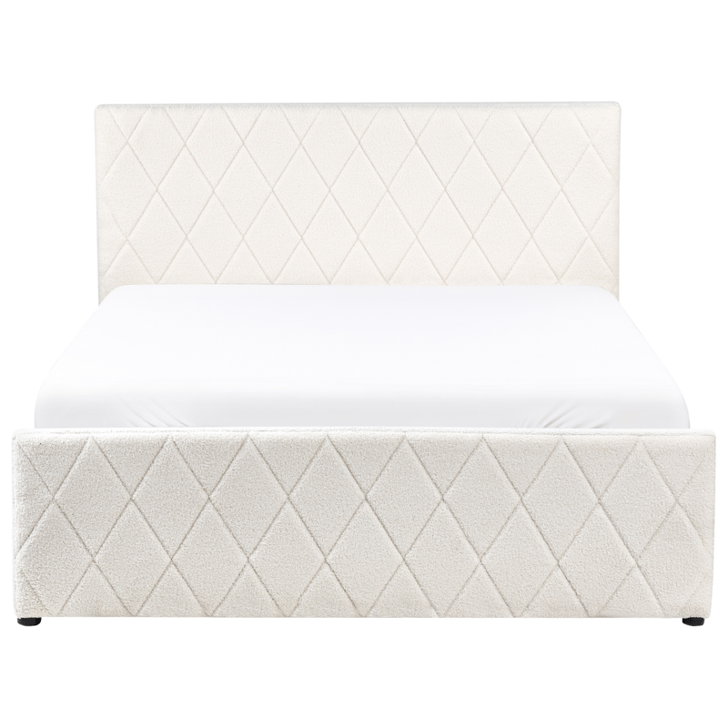 Dobbeltseng Rochefort 140x200 cm - Off-white - Møbler - Senger - Sengeramme & sengestamme