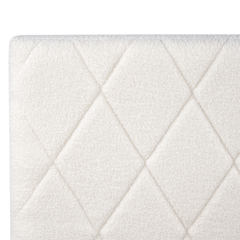 Dobbeltseng Rochefort 140x200 cm - Off-white - Møbler - Senger - Sengeramme & sengestamme