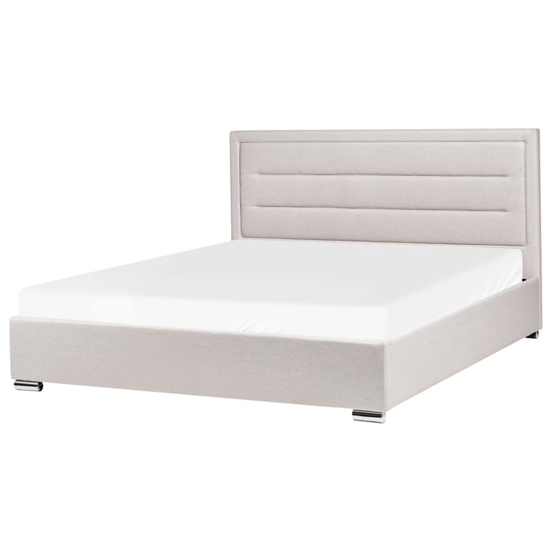 Dobbeltseng Rouen 180x200 cm - Lys beige - Møbler - Senger - Sengeramme & sengestamme