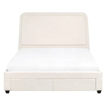 Dobbeltseng Sardent 140x200 - Off-White - Møbler - Senger - Sengeramme & sengestamme