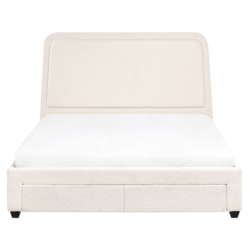 Dobbeltseng Sardent 160x200 - Off-white - Møbler - Senger - Sengeramme & sengestamme