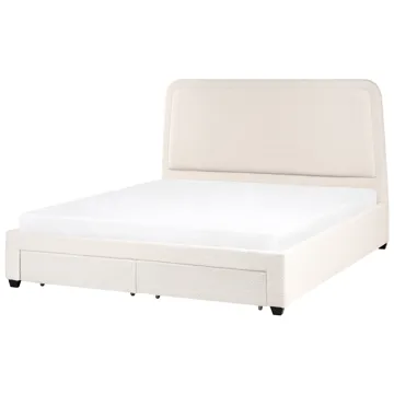Dobbeltseng Sardent 180x200 - Off-White - Møbler - Senger - Sengeramme & sengestamme