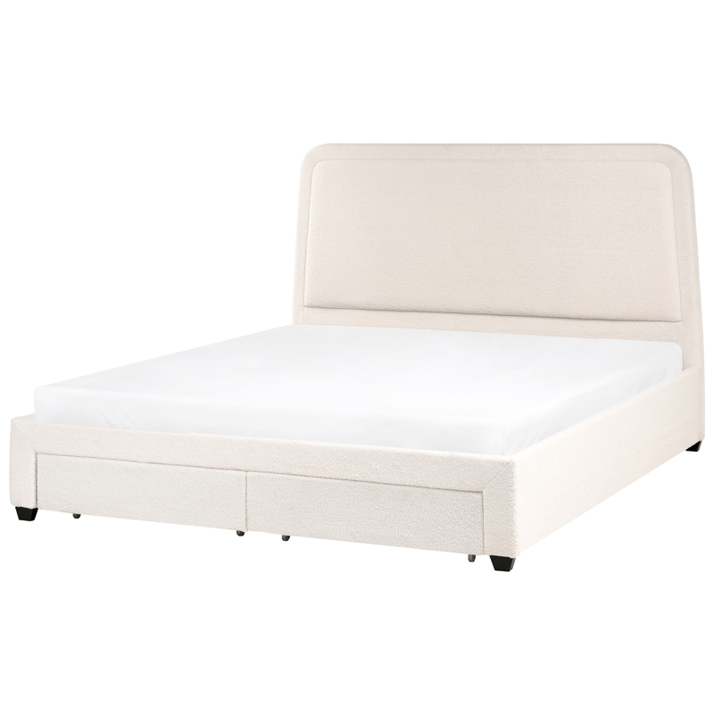 Dobbeltseng Sardent 180x200 - Off-White - Møbler - Senger - Sengeramme & sengestamme