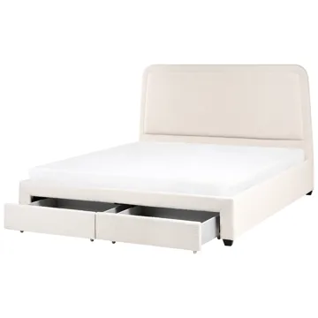 Dobbeltseng Sardent 180x200 - Off-White - Møbler - Senger - Sengeramme & sengestamme