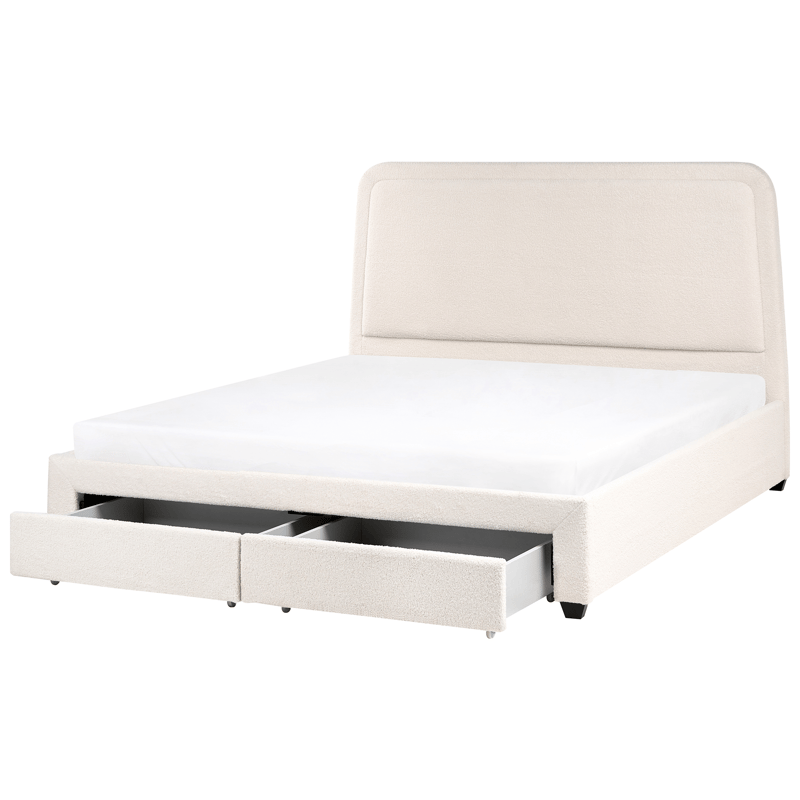 Dobbeltseng Sardent 180x200 - Off-White - Møbler - Senger - Sengeramme & sengestamme