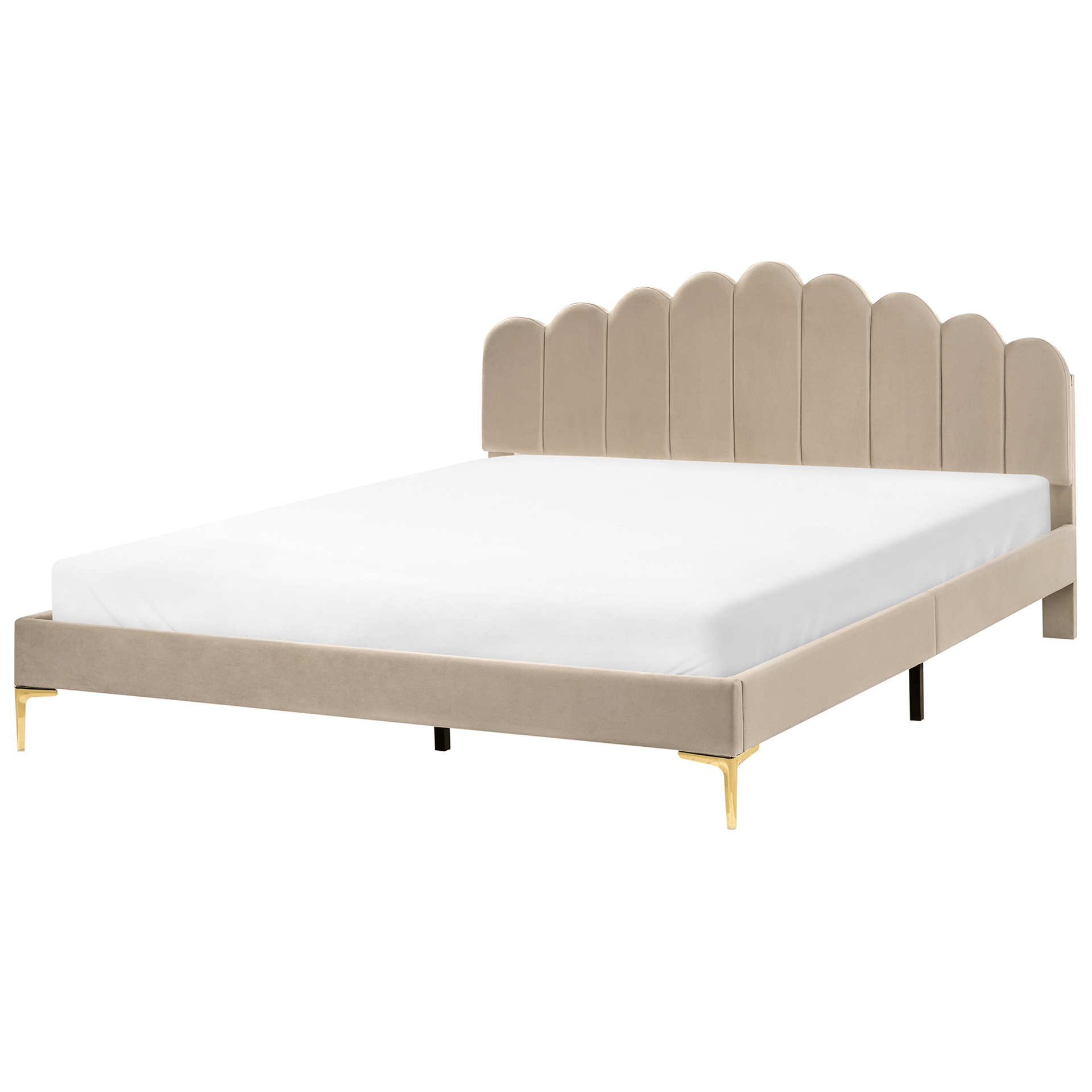 Dobbeltseng Sauvian 180x200 cm - Taupe