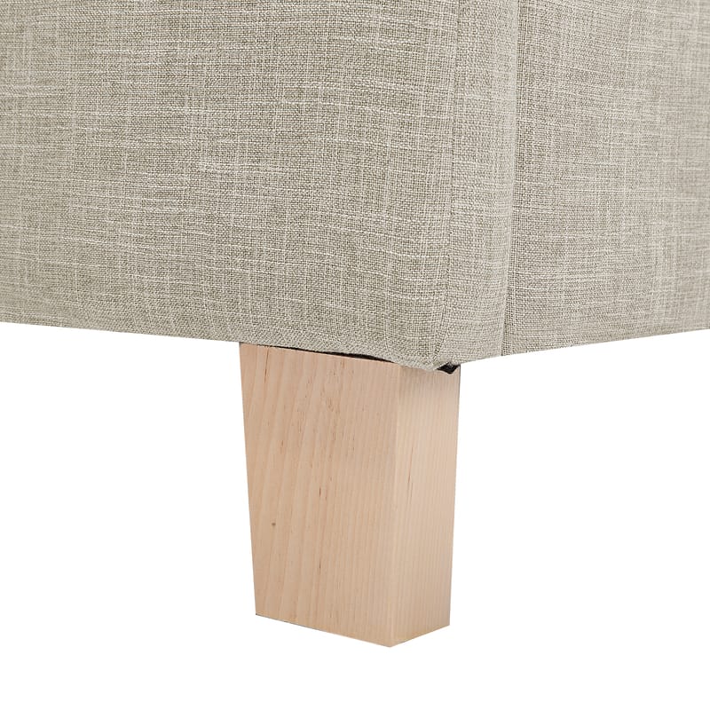 Dobbeltseng Sennez 180x200 - Beige - Møbler - Senger - Sengeramme & sengestamme