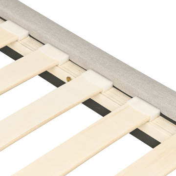 Dobbeltseng Soulisse 180x200 cm - Beige - Møbler - Senger - Sengeramme & sengestamme