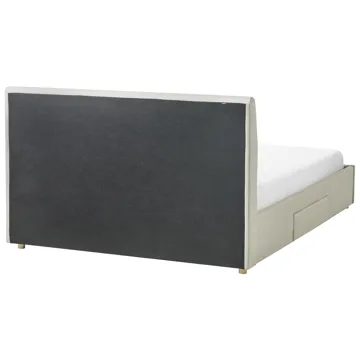 Dobbeltseng Soutrin 160x200 cm - Beige - Møbler - Senger - Sengeramme & sengestamme