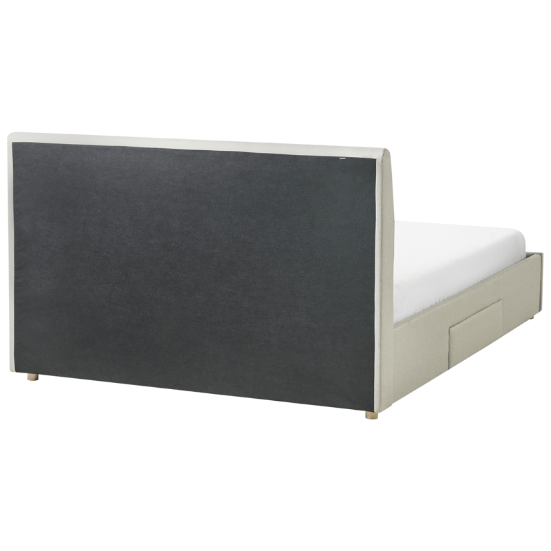 Dobbeltseng Soutrin 160x200 cm - Beige - Møbler - Senger - Sengeramme & sengestamme