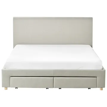Dobbeltseng Soutrin 160x200 cm - Beige - Møbler - Senger - Sengeramme & sengestamme