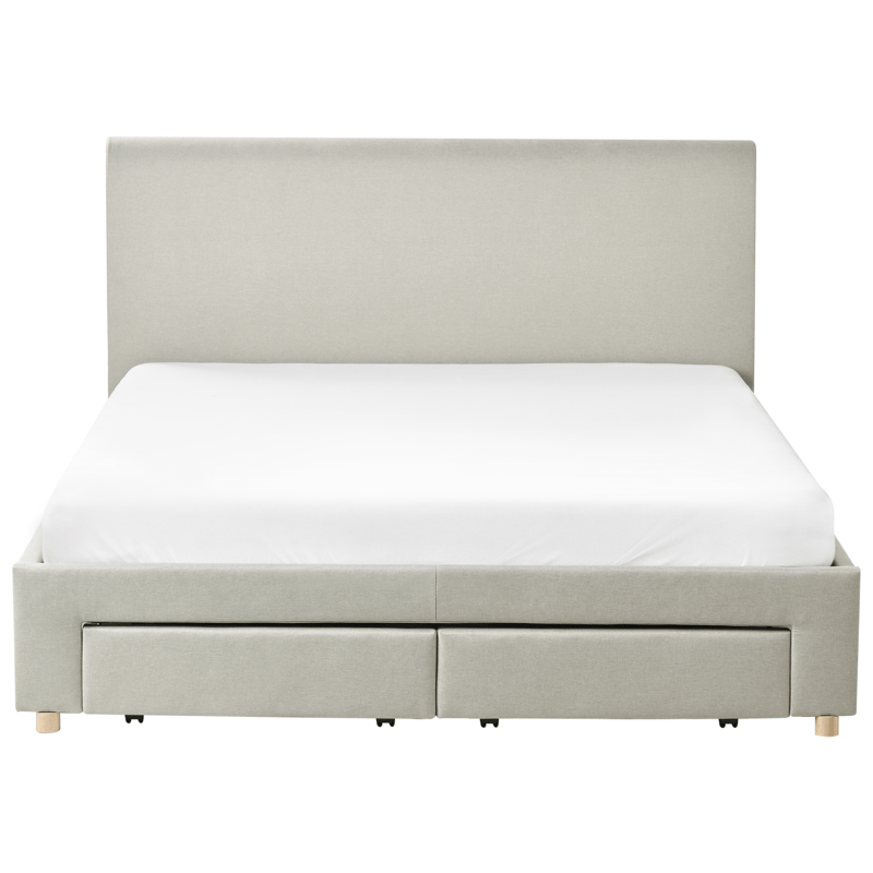 Dobbeltseng Soutrin 160x200 cm - Beige - Møbler - Senger - Sengeramme & sengestamme