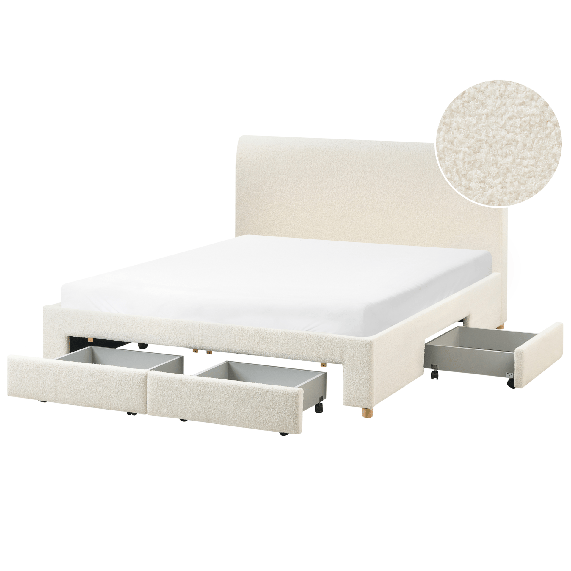 Dobbeltseng Soutrin 160x200 cm - Off-white