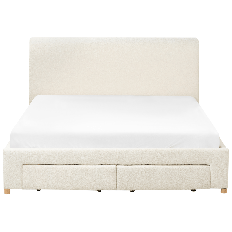 Dobbeltseng Soutrin 160x200 cm - Off-white - Møbler - Senger - Sengeramme & sengestamme