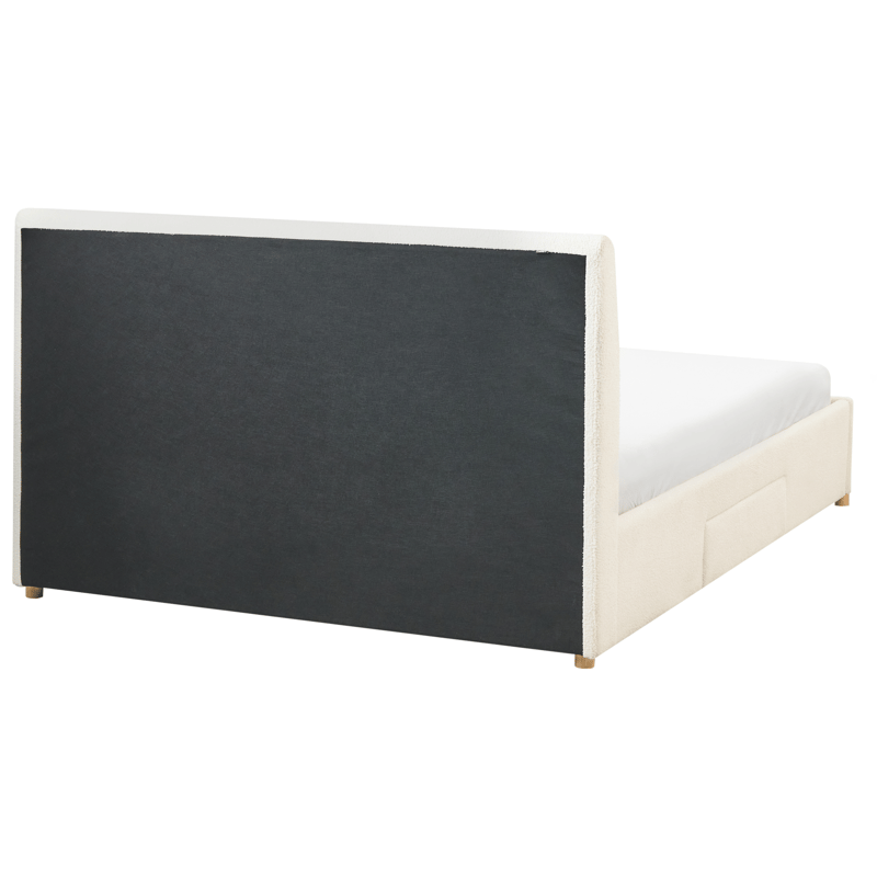 Dobbeltseng Soutrin 160x200 cm - Off-white - Møbler - Senger - Sengeramme & sengestamme