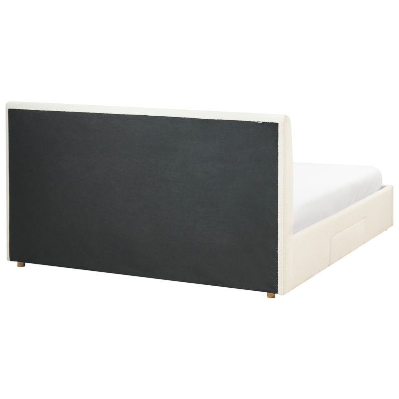Dobbeltseng Soutrin 180x200 cm - Off-white - Møbler - Senger - Sengeramme & sengestamme