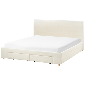 Dobbeltseng Soutrin 180x200 cm - Off-white - Møbler - Senger - Sengeramme & sengestamme