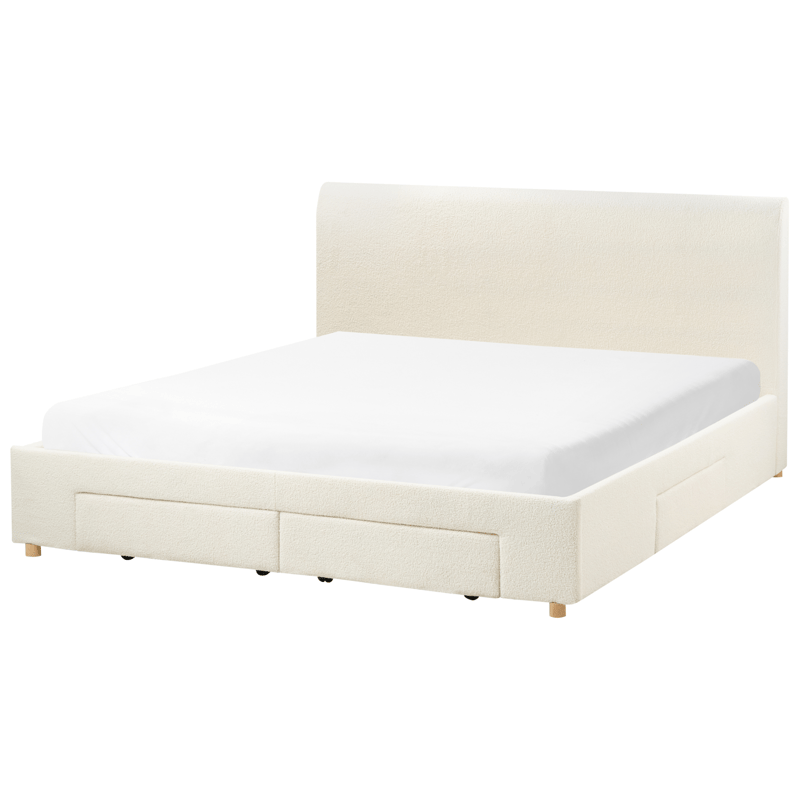 Dobbeltseng Soutrin 180x200 cm - Off-white - Møbler - Senger - Sengeramme & sengestamme