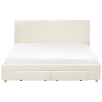 Dobbeltseng Soutrin 180x200 cm - Off-white - Møbler - Senger - Sengeramme & sengestamme