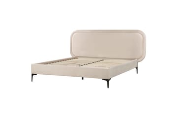 Dobbeltseng Suzette med lamellram Lysbeige, 140x200 cm - Lysbeige, 140x200 cm - Møbler - Senger - Dobbeltsenger