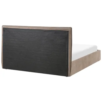 Dobbeltseng Tarascon 160x200 cm - Taupe - Møbler - Senger - Sengeramme & sengestamme