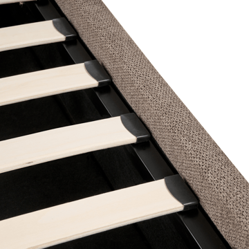 Dobbeltseng Tarascon 180x200 cm - Taupe - Møbler - Senger - Sengeramme & sengestamme