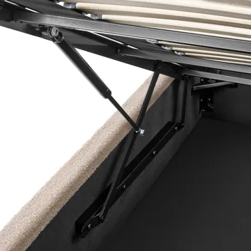 Dobbeltseng Vion 120x200 cm - Beige - Møbler - Senger - Sengeramme & sengestamme