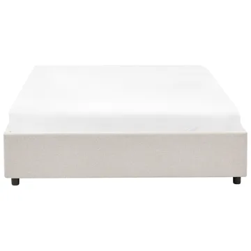 Dobbeltseng Prades 140x200 cm - Lys beige - Møbler - Senger - Sengeramme & sengestamme