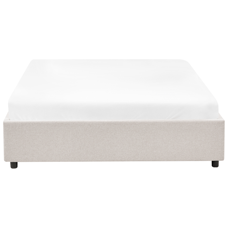 Dobbeltseng Prades 140x200 cm - Lys beige - Møbler - Senger - Sengeramme & sengestamme