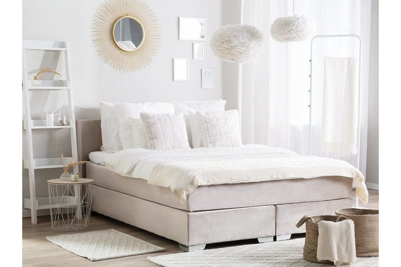 Consul Kontinentalseng 160 | 200 cm - Beige - Møbler - Senger - Dobbeltsenger