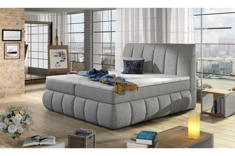 Fabara Rammeseng 180x200 cm, Grå