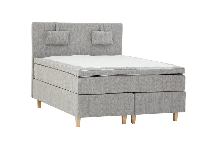 Grand Kontinentalseng 160x200 Lysegrå, Grå