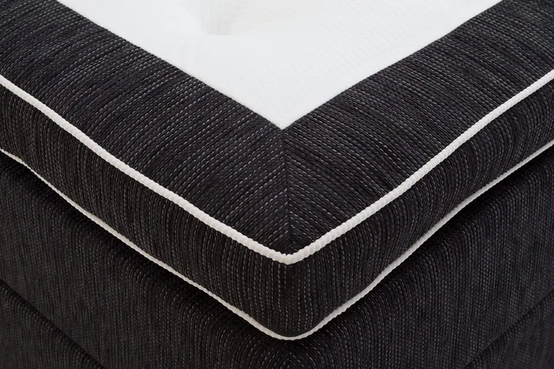 Grand Kontinentalseng 180x200 Sengepakke Svart - Svart - Møbler - Senger - Kontinentalsenger