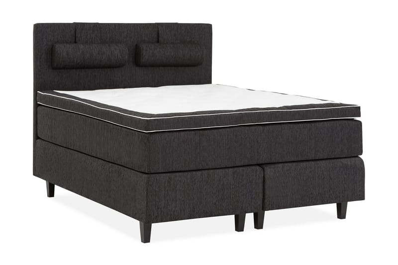 Grand Kontinentalseng Fast/Medium 180x200 Svart - Lateks - Møbler - Senger - Kontinentalsenger