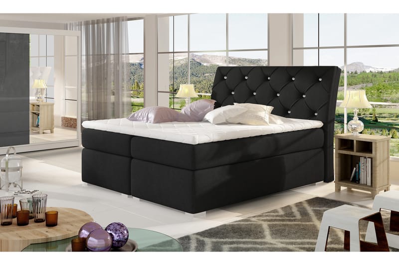 Sutra Rammeseng 160x200 cm - Svart - Møbler - Senger - Rammeseng