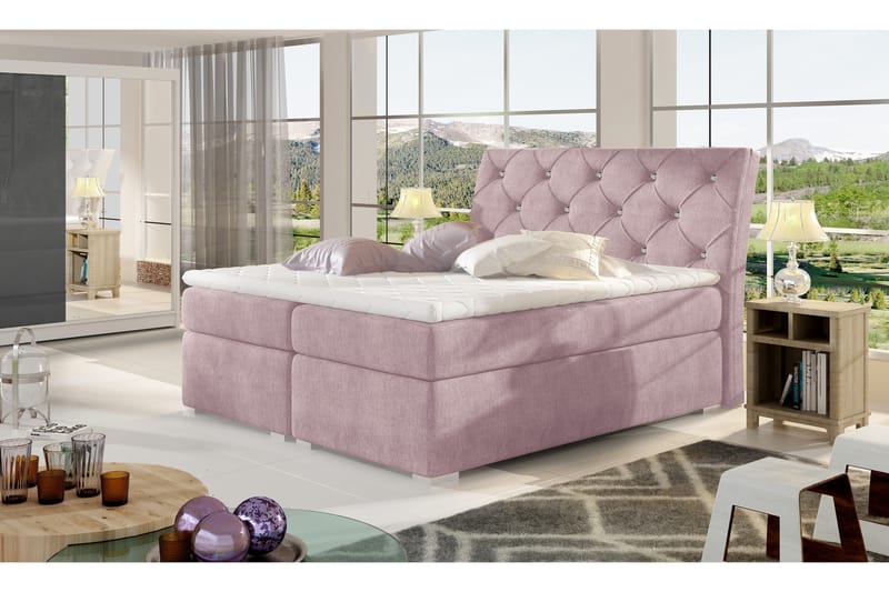 Sutra Rammeseng 180x200 cm - Rosa - Møbler - Senger - Rammeseng