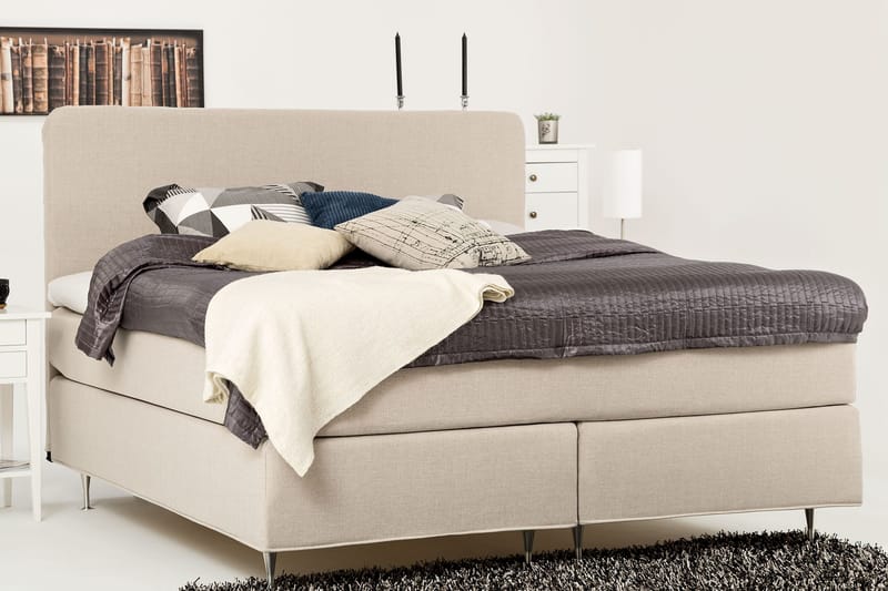 Dolly Kontinentalseng 160x200 Beige - Møbler - Senger - Kontinentalsenger