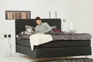 Dolly kontinentalseng 200x200 cm - Mørkegrå - Møbler - Senger - Kontinentalsenger
